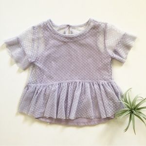 Purple/lavender lace top